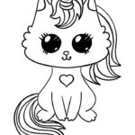Unicorn Kitty Cat Coloring Page Free Printable Coloring Pages For Kids