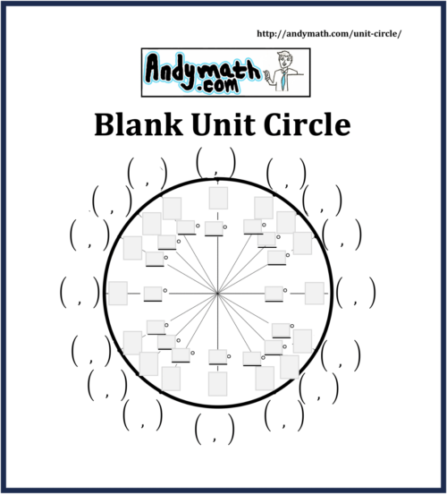 Unit Circle Worksheets Library