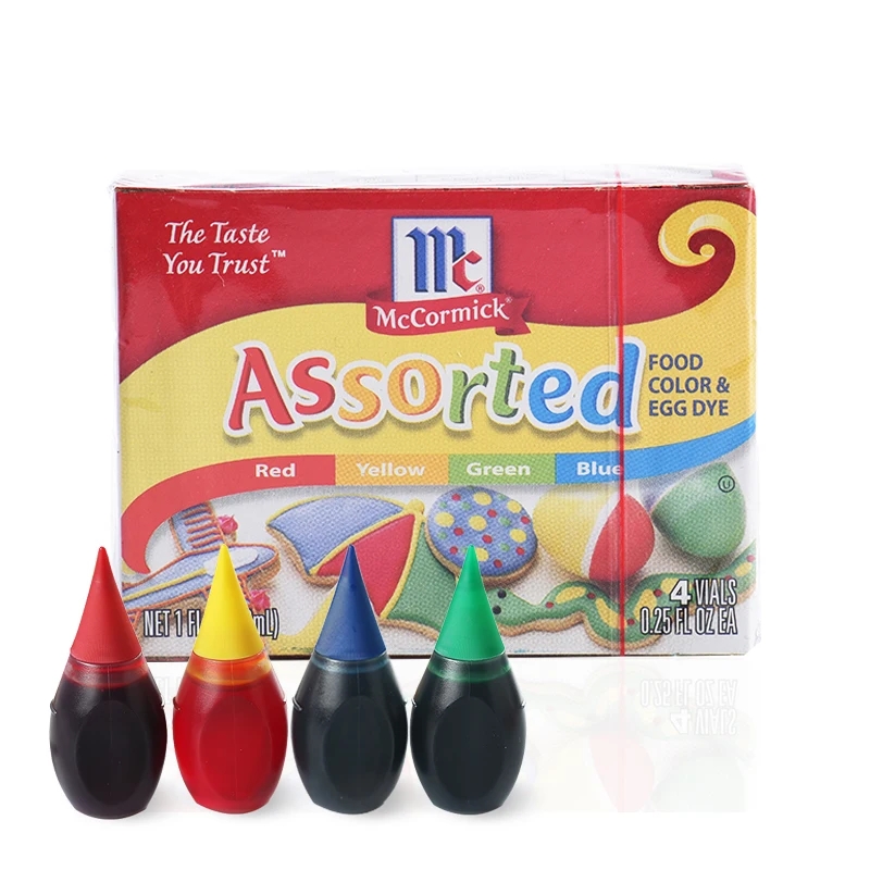United States McCormick Food Coloring Baking Ingredients 4colors Red 