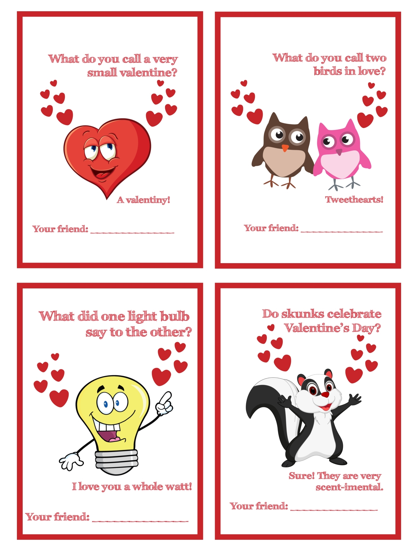 Valentine Cards For Husband 10 Free PDF Printables Printablee