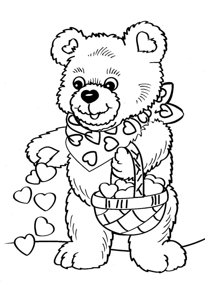 Valentine Coloring Pages Free