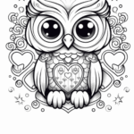 Valentine Day Coloring Pages Valentine Cards Cute Animals And Hearts