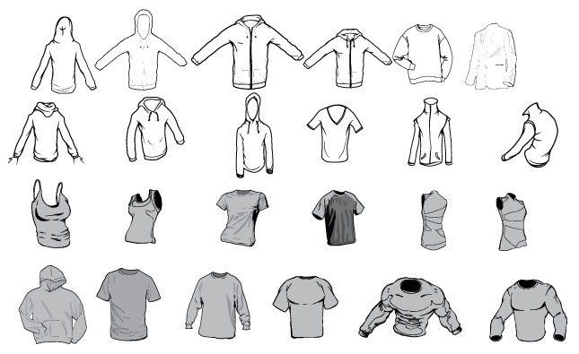 Vector Clothing Templates At GetDrawings Free Download