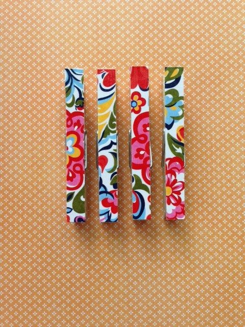 Vera Bradley Hope Garden Print Clothespin Magnets Clothes Pins 