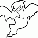Very Scary Ghost Coloring Pages Coloring Home