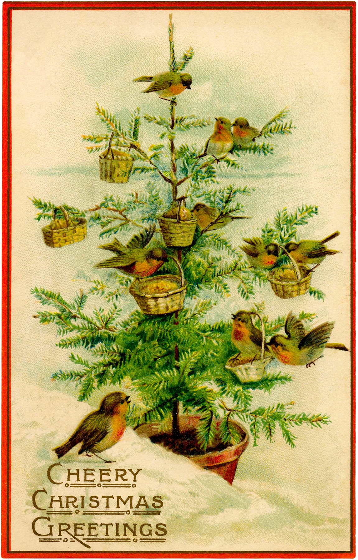 Vintage Christmas Tree Printables For A Classic Holiday