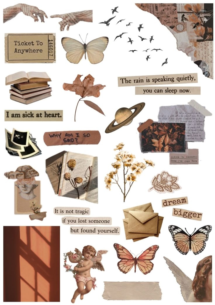 fashion journal aesthetic printable girl stickers
