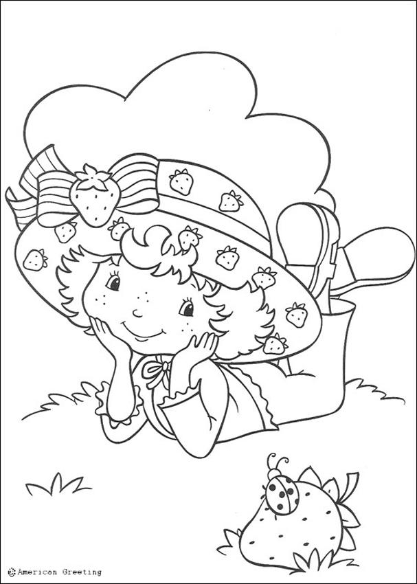 Vintage Strawberry Shortcake Coloring Pages Coloring Home