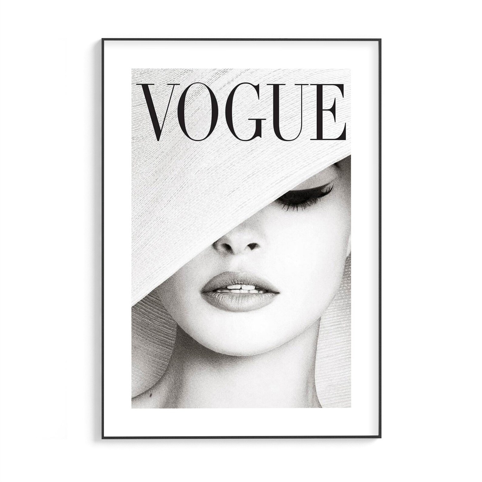 Vogue Girl Poster Fashion Print Art Print Girls D cor Etsy