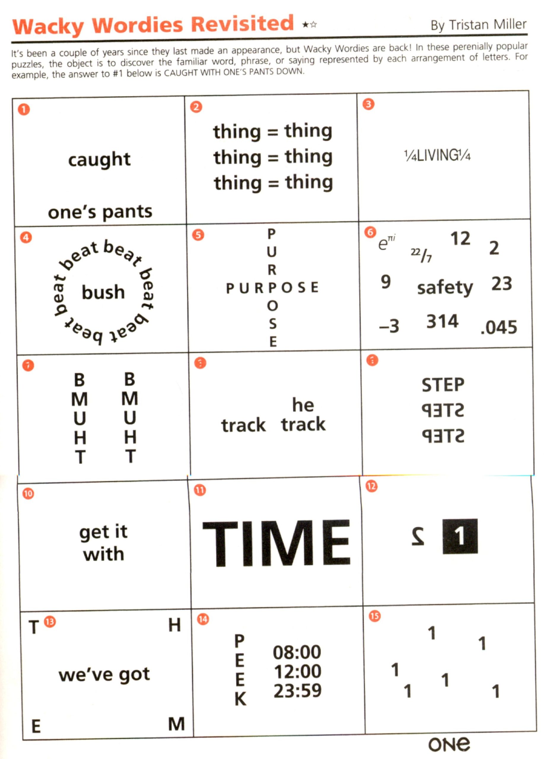 Wackie Wordies 92 Teacher Ideas Word Puzzles Brain Teaser 