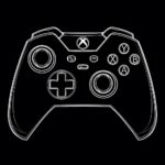 Wall Art Print Xbox Controller Black And White Europosters