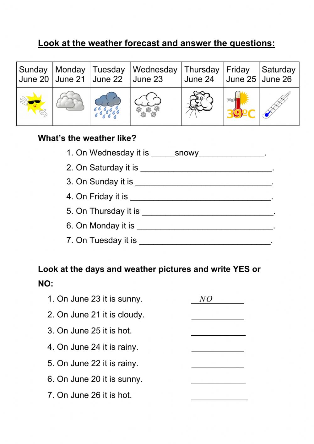 Weather Online Worksheet For Adults You Can Do The Exercises Online Or