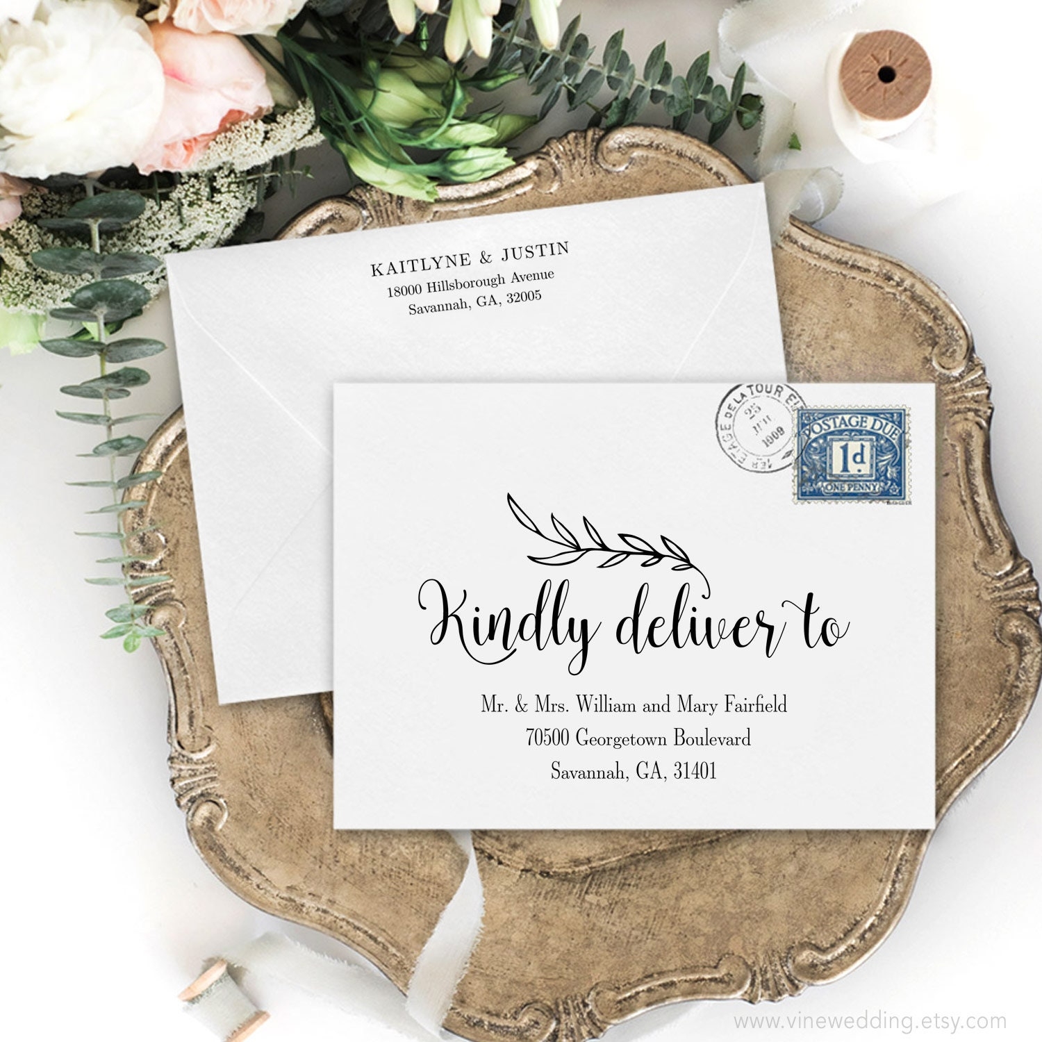 Wedding Invitation Envelope Address Template Gotnanax