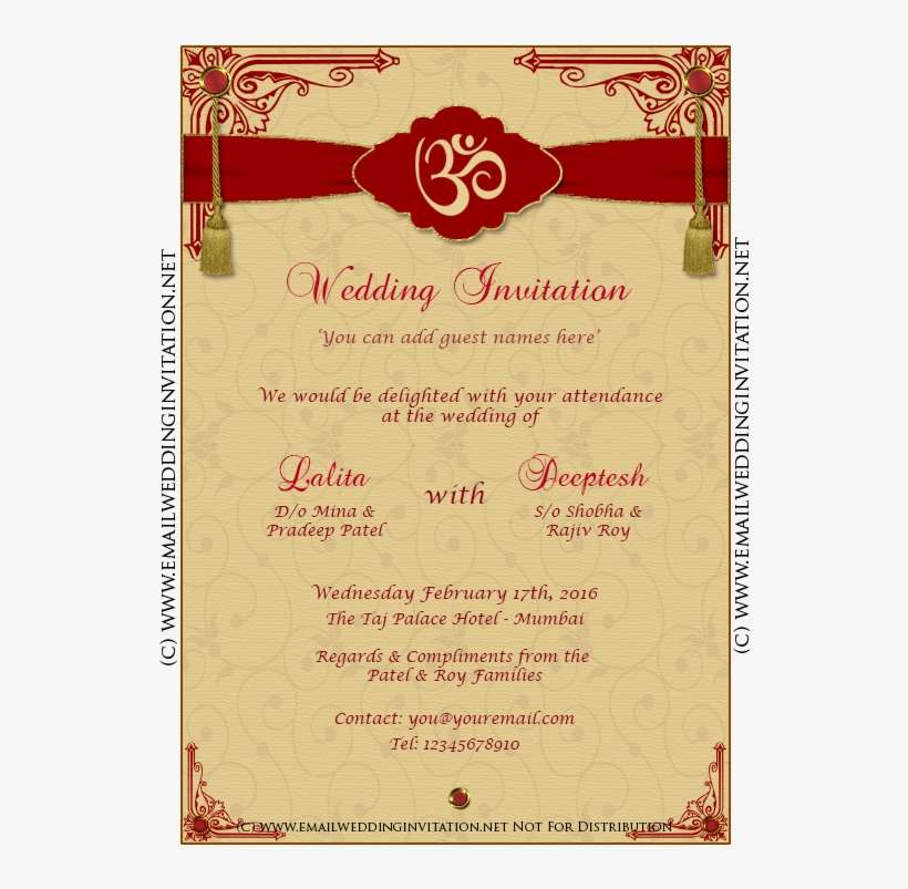Wedding Invitation Template Editor