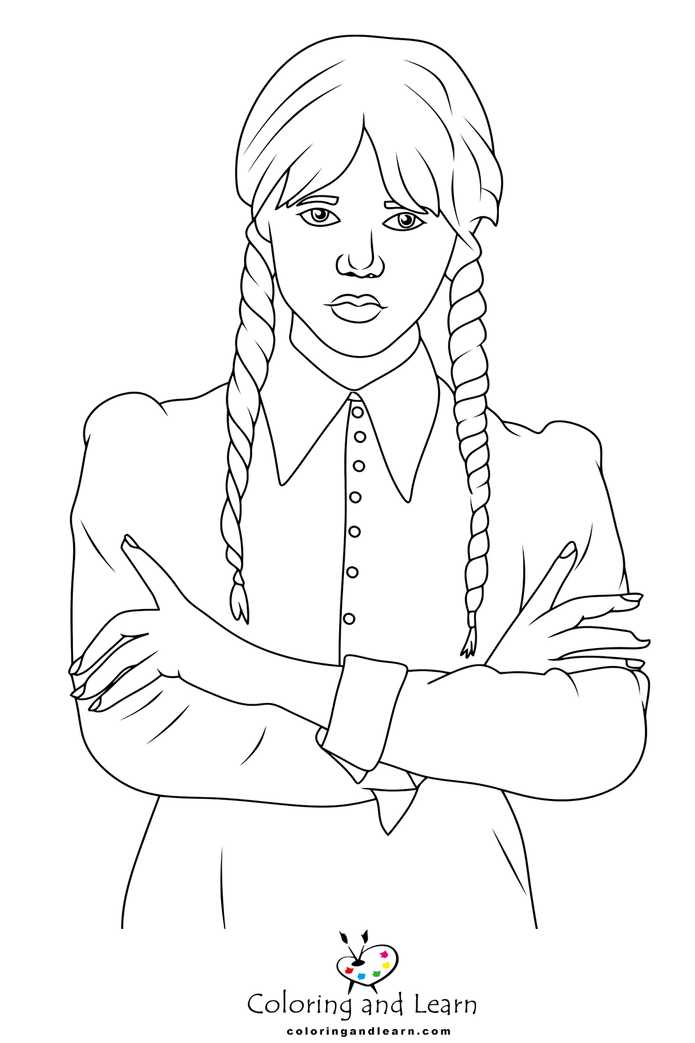Wednesday Addams Coloring Pages FREE 2025 Coloring And Learn