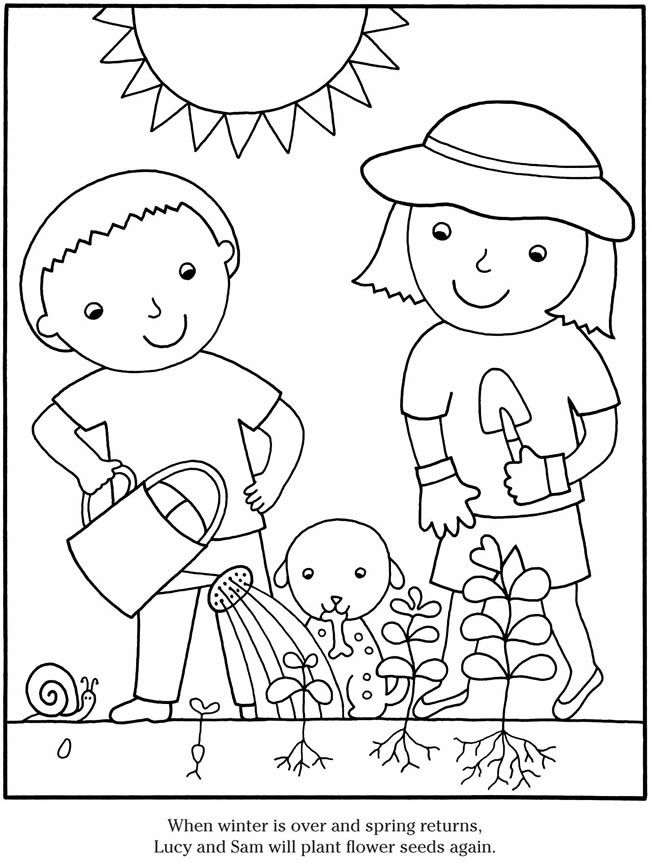 Welcome To Dover Publications Flower Coloring Pages Spring Sheets