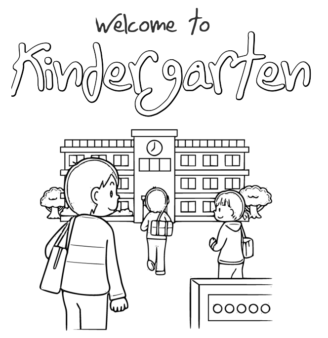 Kindergarten Coloring Pages