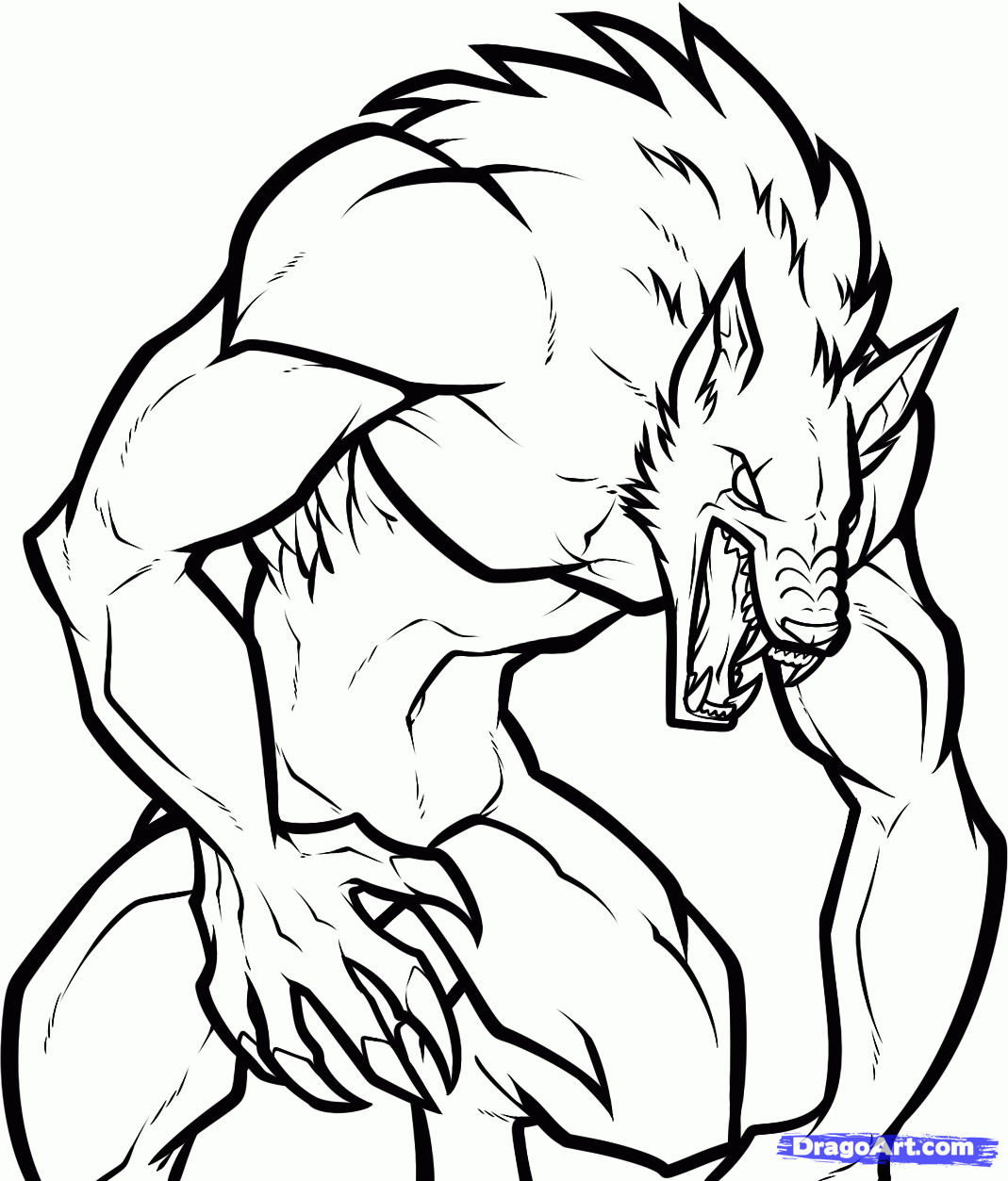 Werewolf Coloring Pages