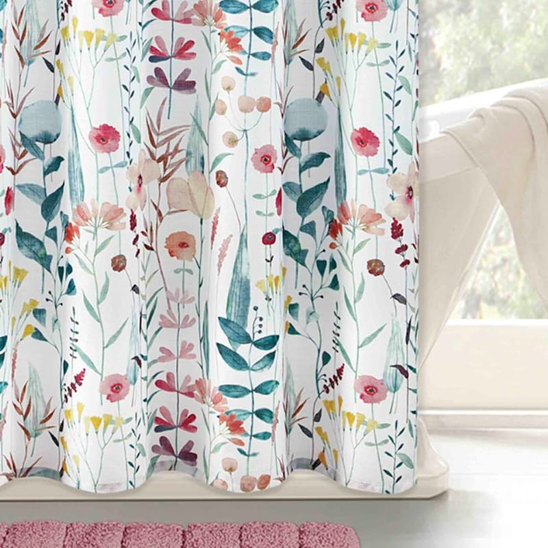 garden print shower curtain