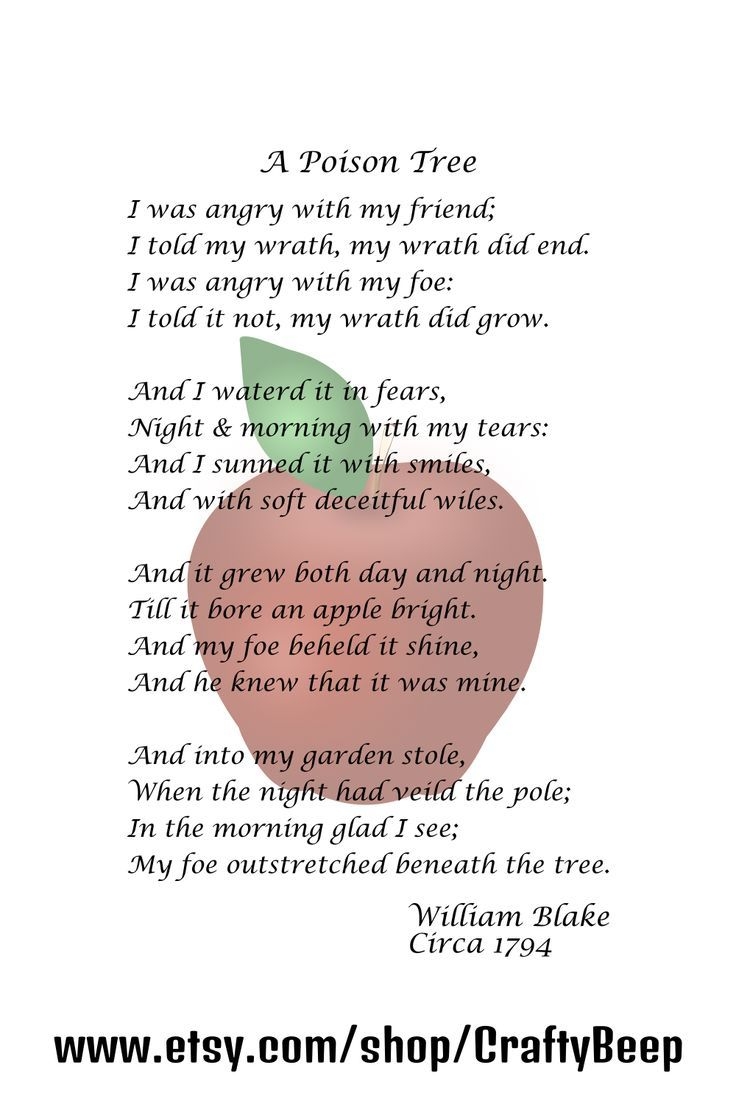 tree poem for kids printable