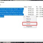 Windows 10 How To Cancel Print Jobs Clear The Print Queue Reset