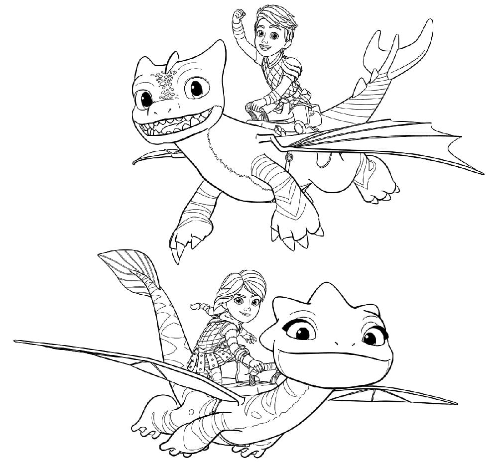 Winger Dragons Rescue Riders Coloring Page Coloring Page Free 