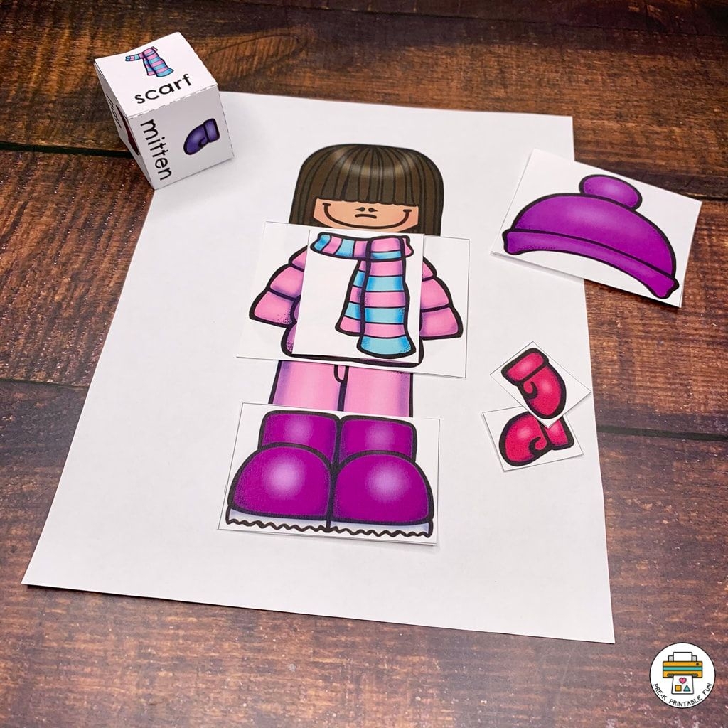 Winter Clothes Preschool Printable Activities Winter Activities 