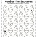 Winter Number Worksheet