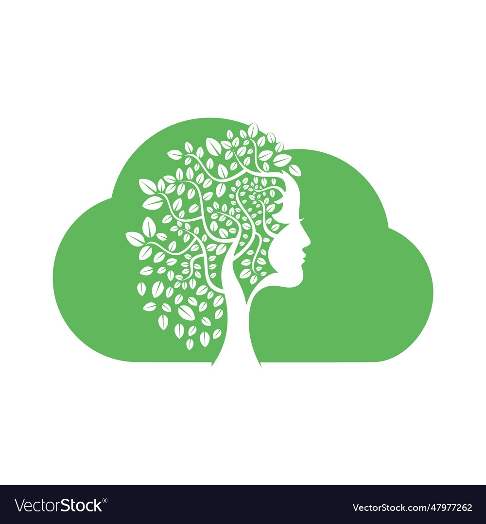 Woman Tree Template Design Royalty Free Vector Image