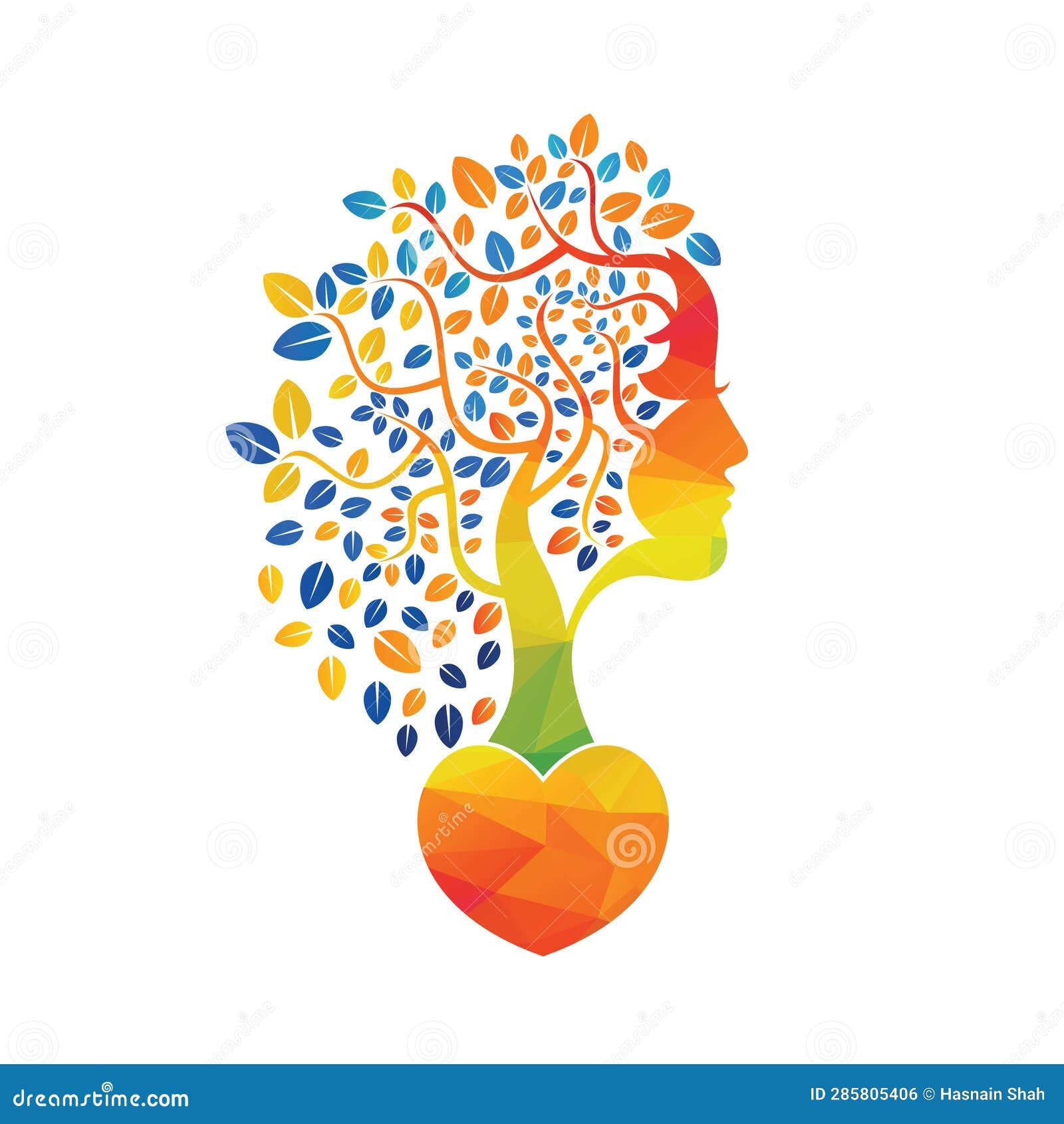 Woman Tree Template Design Stock Vector Illustration Of Cosmetic 