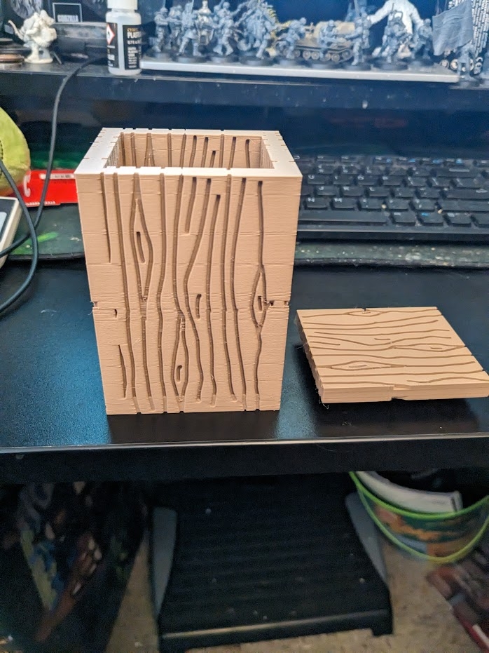 Wood Grain Storage Box By DeathDealer Download Free STL Model 