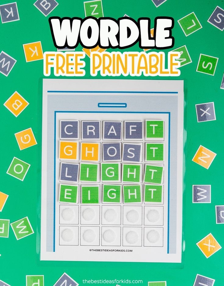Wordle For Kids Free Printable Fun And Educational Game
