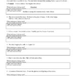 Worksheet Figurative Language Language Worksheets