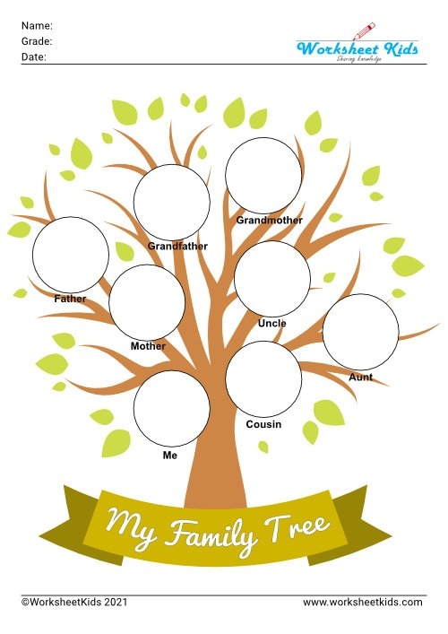 Worksheet Kids On Twitter quot Family Tree Printable Worksheets Blank 