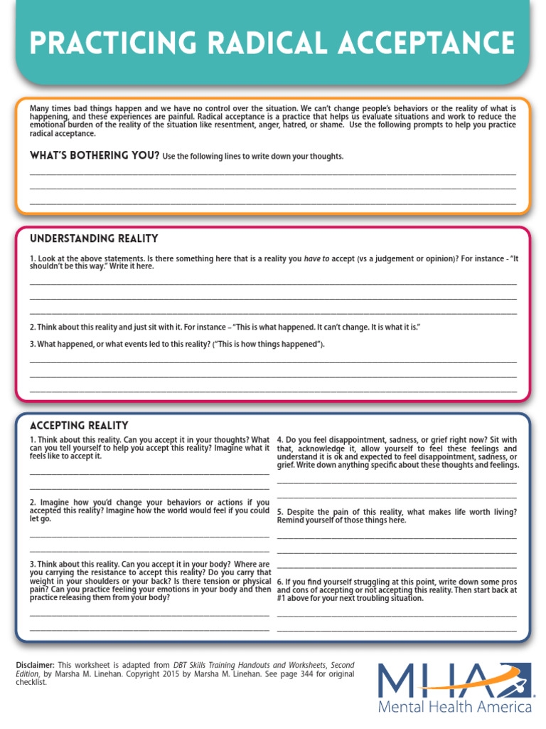 Worksheet Practicing Radical Acceptance PDF Worksheets Library