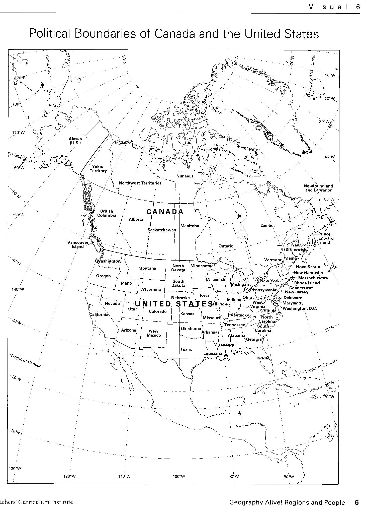united states map worksheet