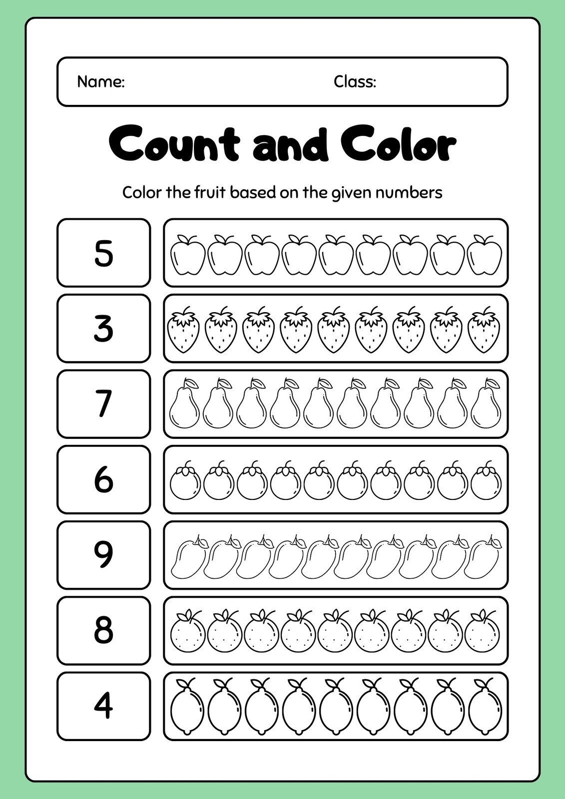printable kindergarten worksheets free