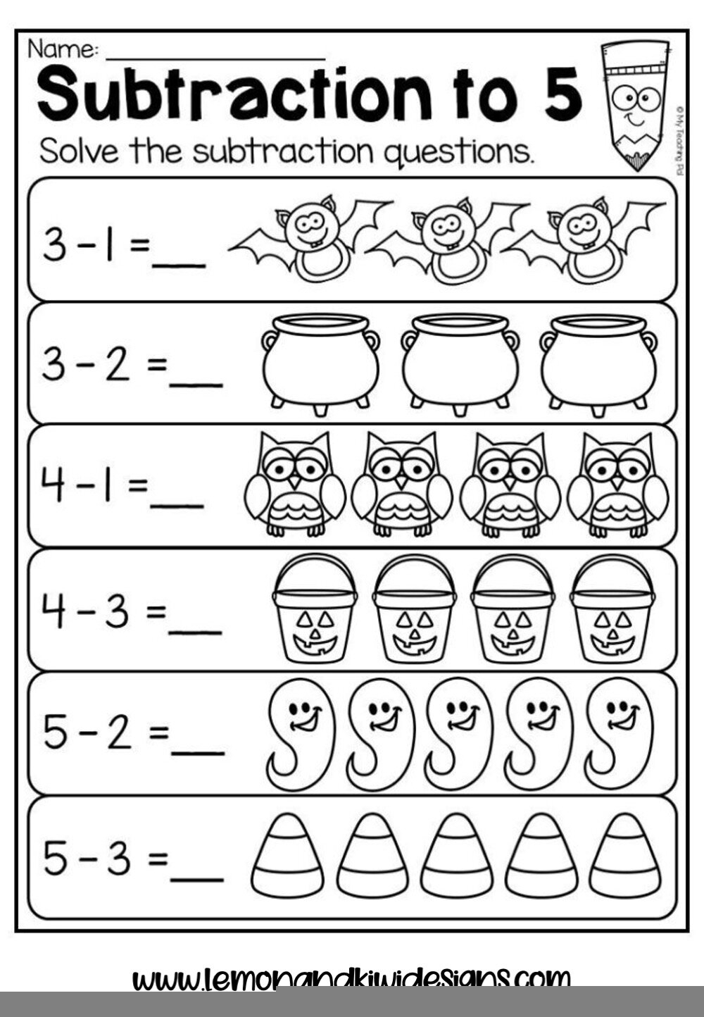 halloween math worksheets