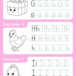 Writing Letters Tracing Page Worksheet For Kids Practice Sheet