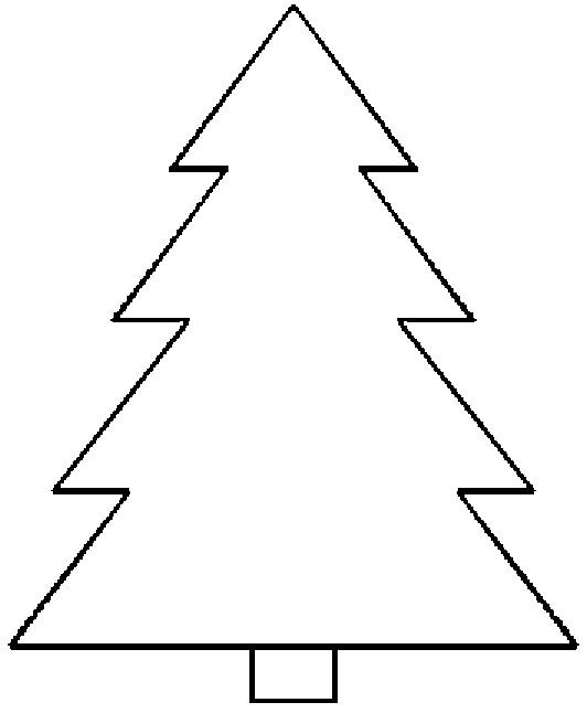 printable xmas tree coloring pages