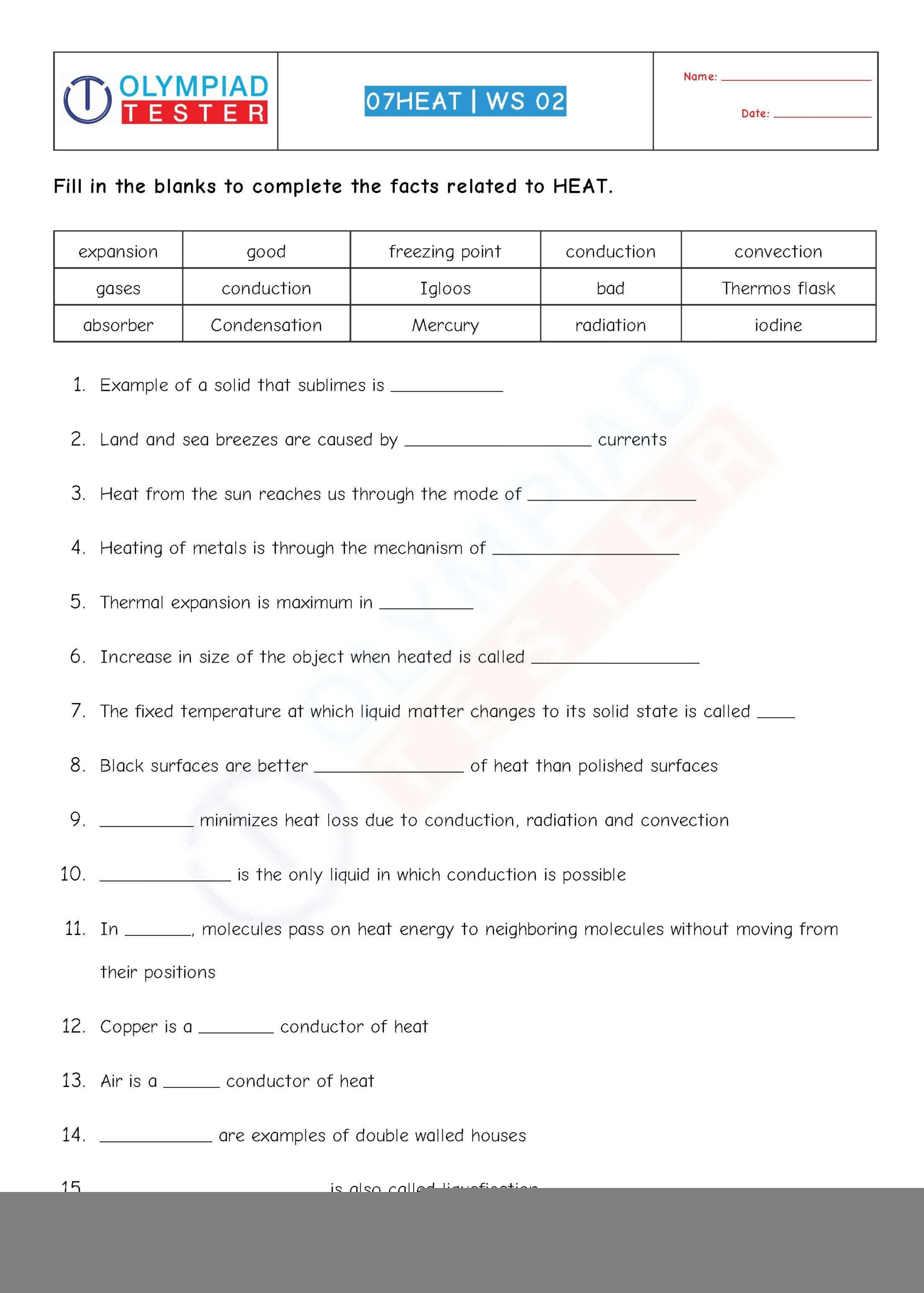 Yr 7 Science Worksheets Free Scienceworksheets