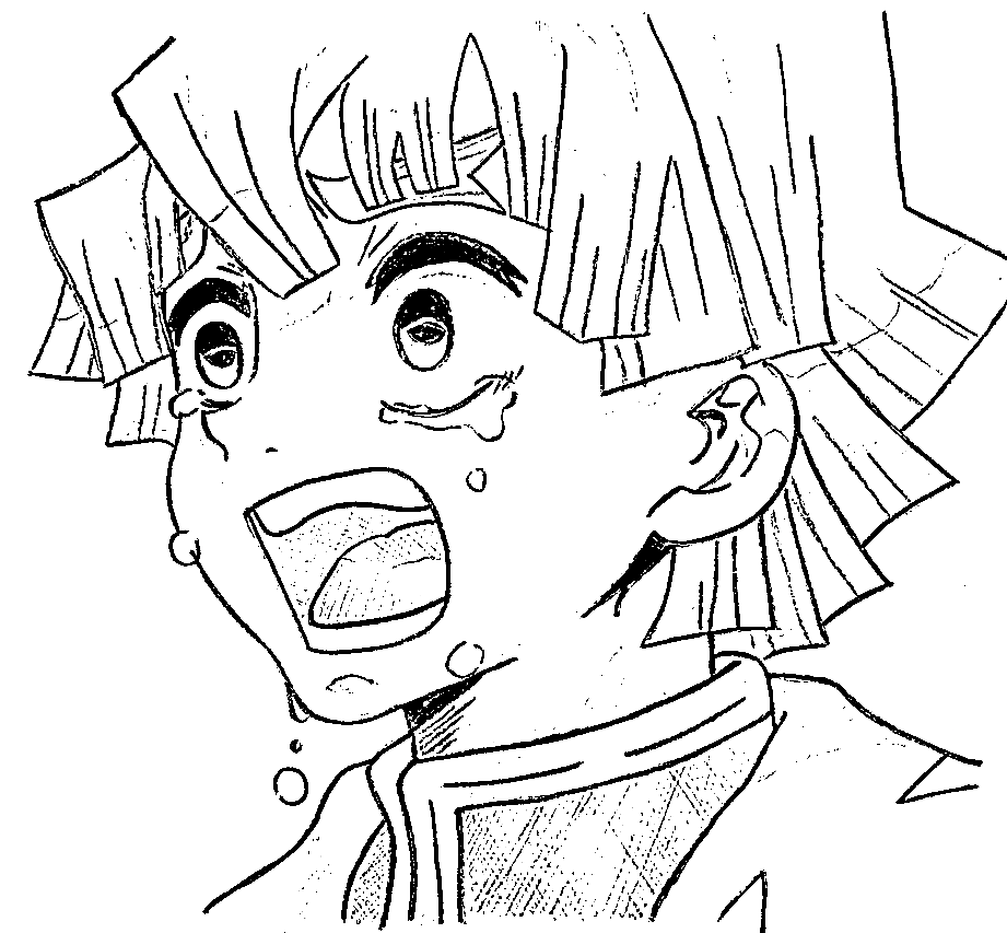 Zenitsu Printable Coloring Demon Slayer Coloring Pages Redana Sexiz Pix