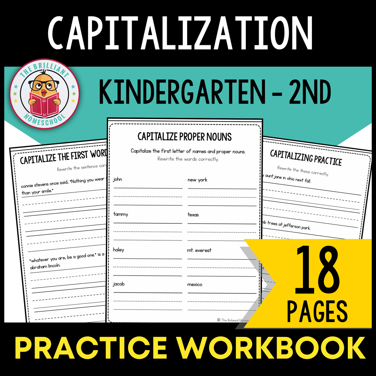 capitalization practice worksheets