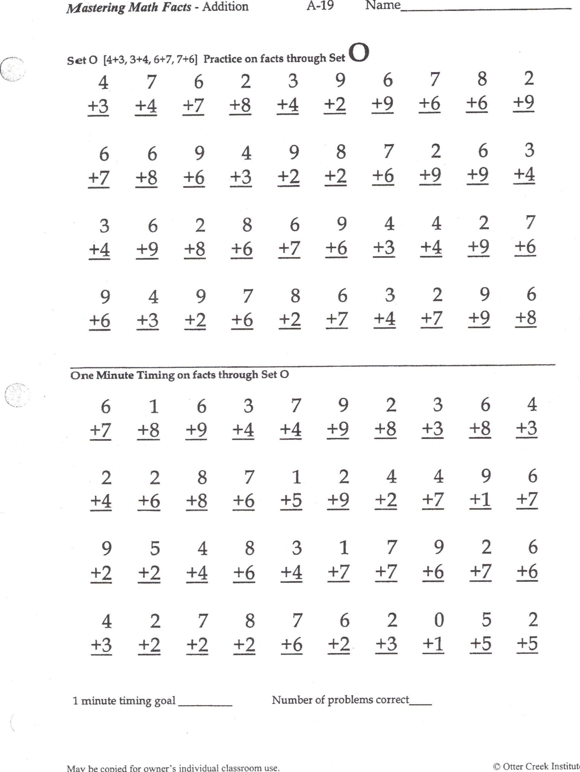 rocket math addition level m
