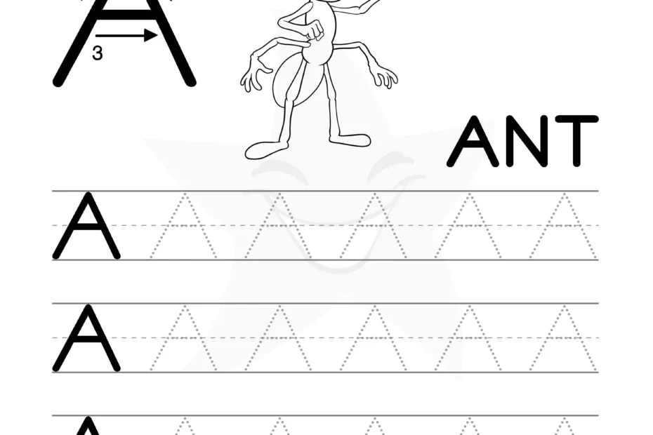Free Printable Letter A Tracing Sheets For Kids Master The Alphabet