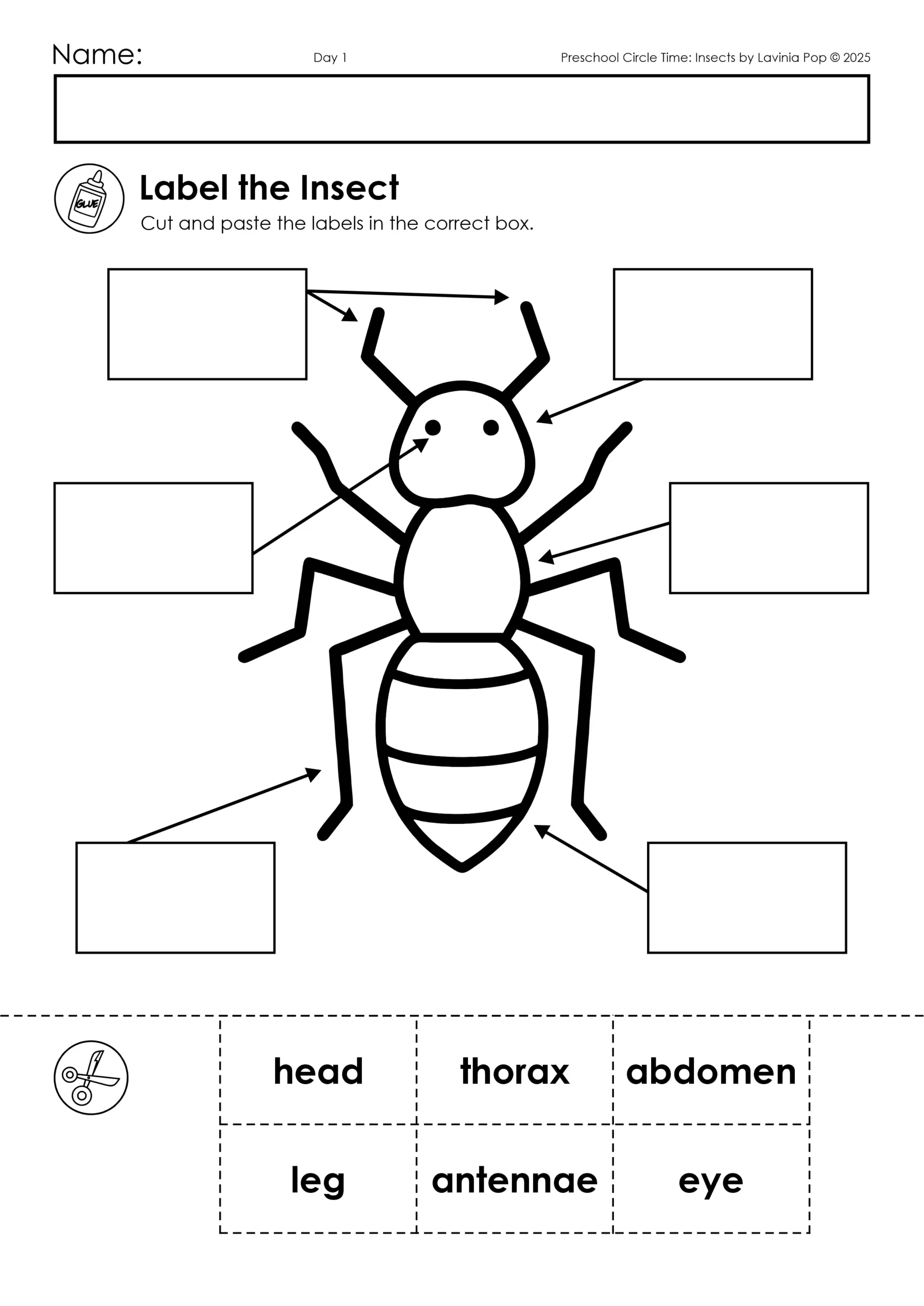 Insects Circle Time Lesson Plans For Preschool And Kindergarten